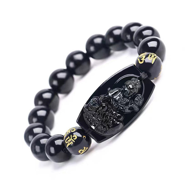 KarmaRipple's Chinese Zodiac Obsidian Protection Bracelet p4