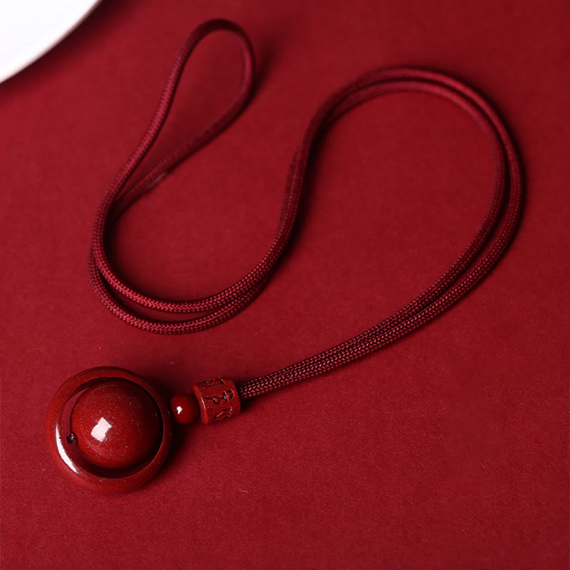 KarmaRipple's Cinnabar Om Mani Padme Hum PiXiu Blessing Fortunate Bead Pendant Necklace p19