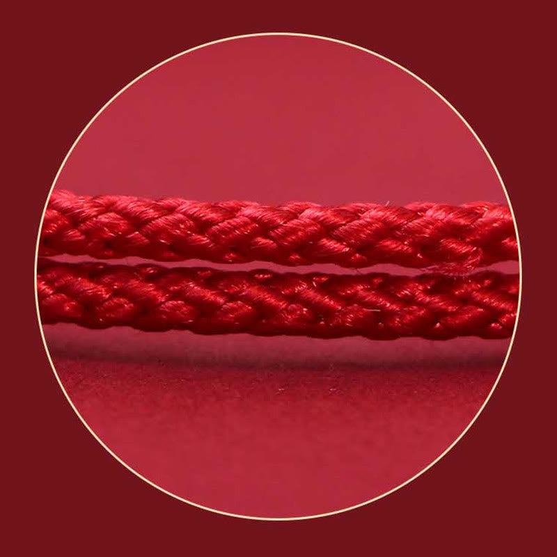 KarmaRipple's 925 Sterling Silver PiXiu Fu Character Wealth Fortune Handmade Woven Bracelet p5