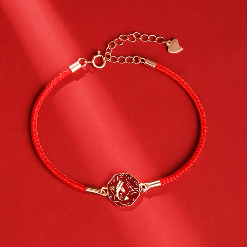KarmaRipple's 925 Sterling Silver Fortune Koi Fish Color Change Wealth Handcrafted Woven Bracelet p5