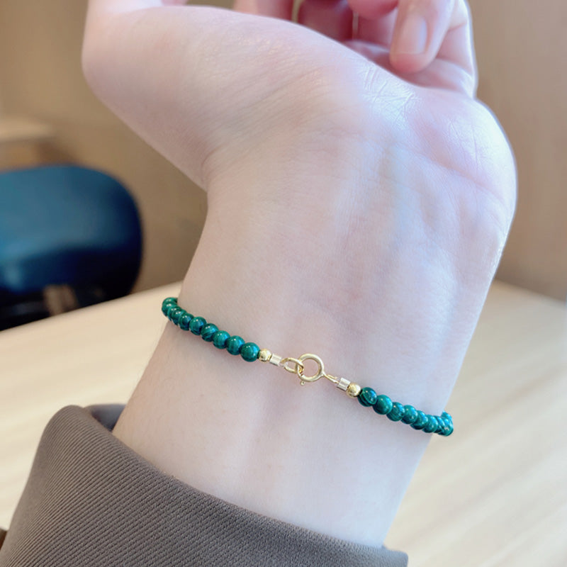 KarmaRipple's Authentic Malachite Elephant Anti-Anxiety Talisman Bracelet p10