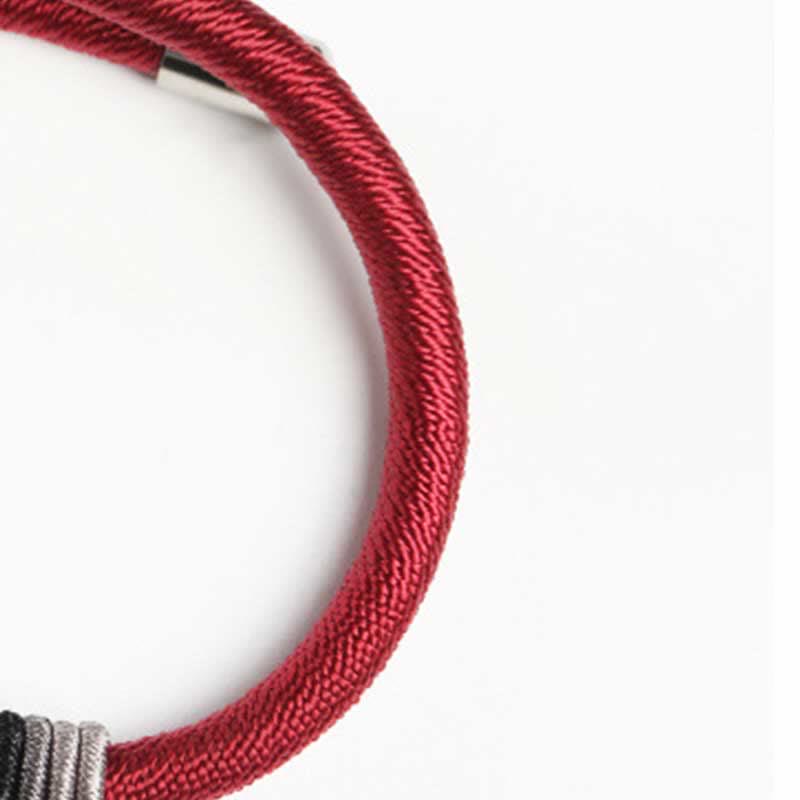 KarmaRipple's 925 Sterling Silver Om Mani Padme Hum Peace Red String Bracelet p9