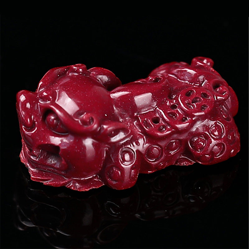 KarmaRipple's Tibetan Cinnabar Pixiu Calm Bracelet p5