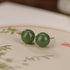 8mm Cyan Jade-Silver