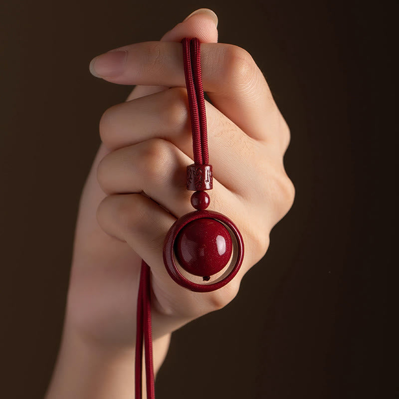 KarmaRipple's Cinnabar Om Mani Padme Hum PiXiu Blessing Fortunate Bead Pendant Necklace p12