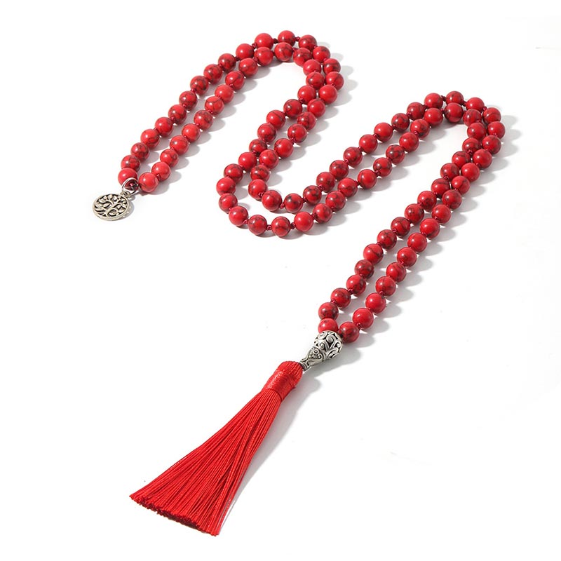 KarmaRipple's 108 Mala Beadwork Prayer Yoga Meditation Pendant p1