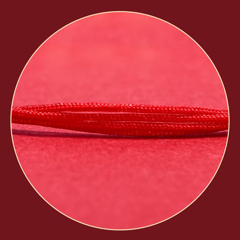 KarmaRipple's 925 Sterling Silver Bamboo Design Protection Fortune Woven Bracelet p12