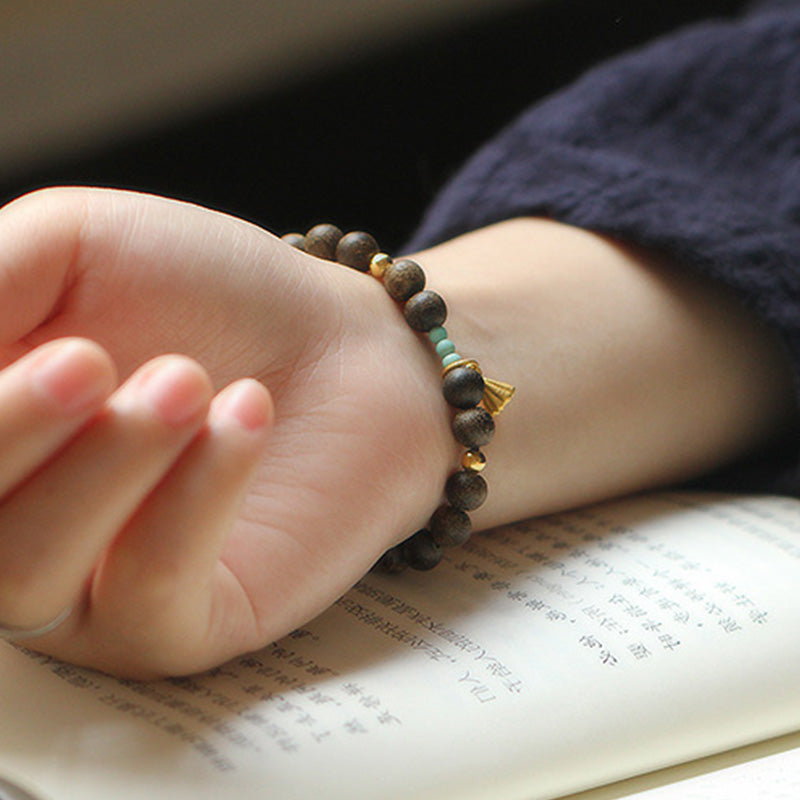 KarmaRipple's Agarwood Lotus Strength Bracelet p7