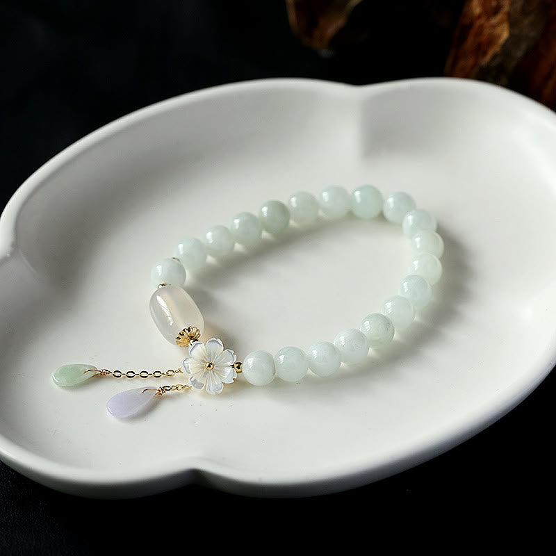 KarmaRipple's Authentic Ivory Jade Fortune Bracelet p2