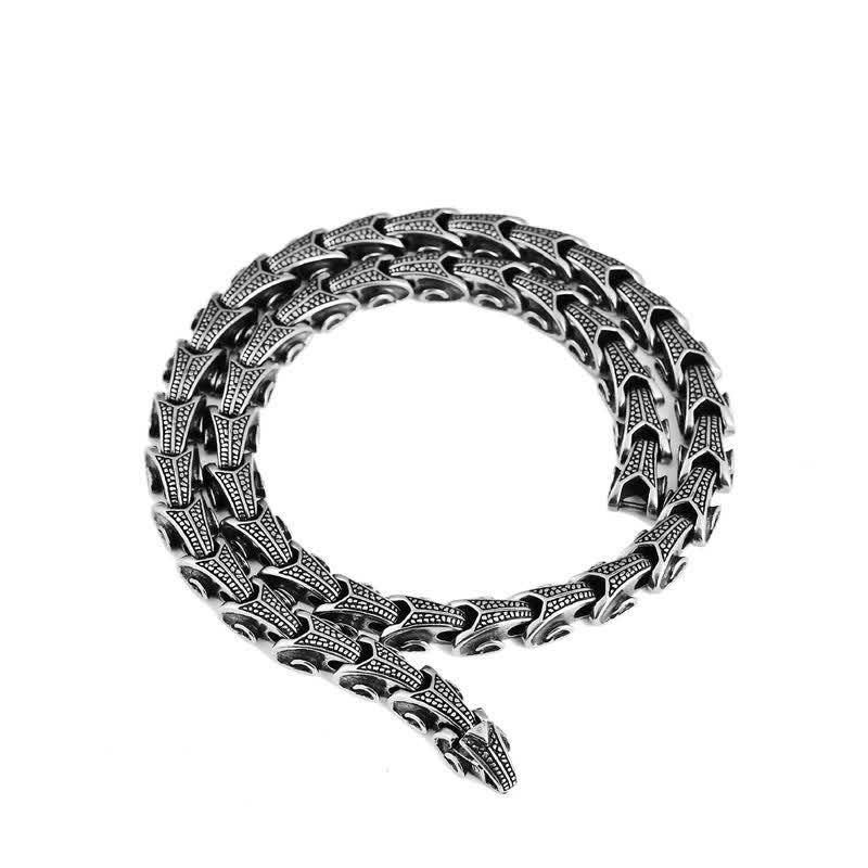 KarmaRipple's Dragon Pattern Titanium Steel Protection Pendant Necklace Bracelet p20
