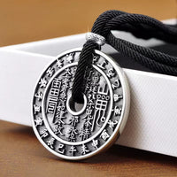 KarmaRipple's Mountain Ghosts Spend Money Bagua Design Bronze Coin Balance Pendant Necklace