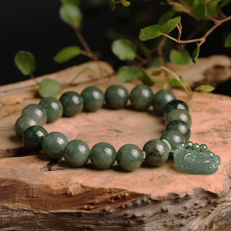 KarmaRipple's Tibetan Jade PiXiu Prosperity Bracelet p4
