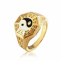 KarmaRipple's Yin Yang Symbol Bronze Fortune Ring