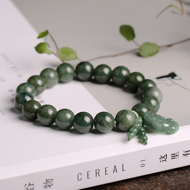 KarmaRipple's Tibetan Jade PiXiu Prosperity Bracelet p3
