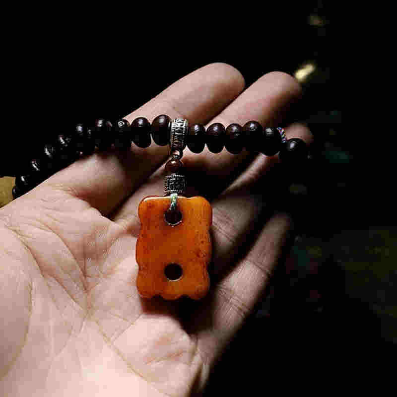 KarmaRipple's Tibet 108 Mala Beadwork Purple Bodhi Seed Bagua Vajra Auspiciousness Bracelet p20