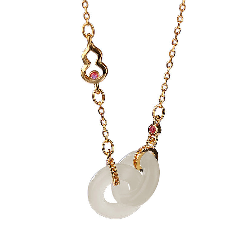 KarmaRipple's 925 Sterling Silver Round Jade Fortune Prosperity Pendant Chain Necklace p8