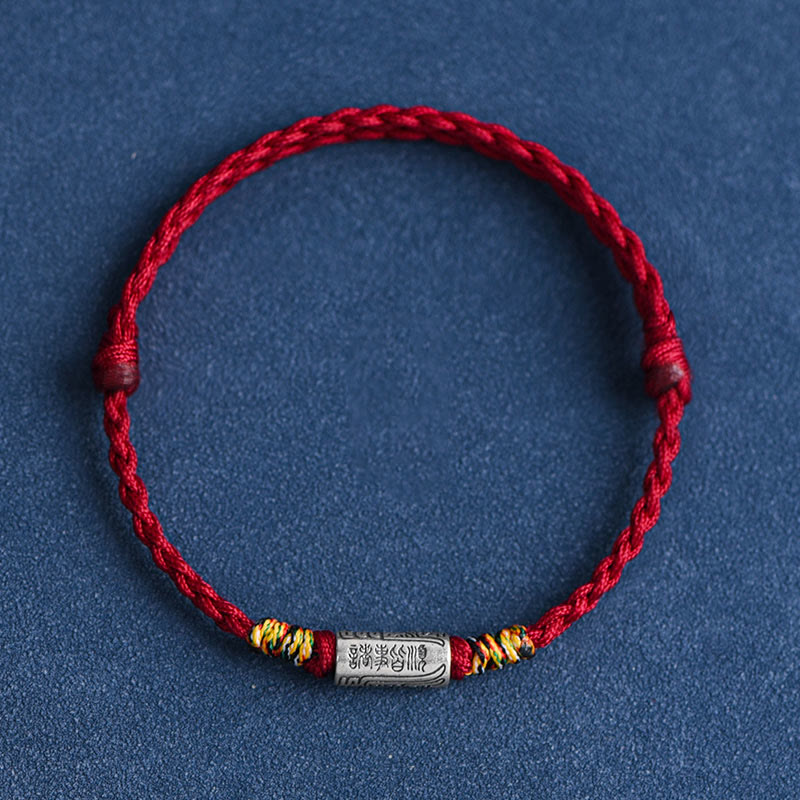 KarmaRipple's Handcrafted 925 Sterling Silver Everything Goes Well Design Protection Strength Bracelet Anklet p19