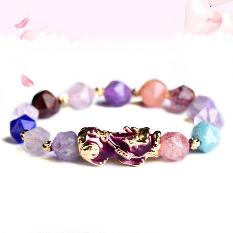 KarmaRipple's FengShui PiXiu Amethyst Fortune Bracelet p4