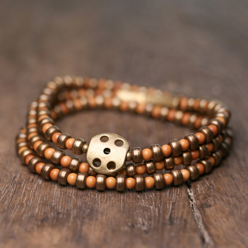 KarmaRipple's Retro Olive Pit Bronze Wealth Bracelet p11