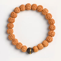 KarmaRipple's Tibet Rudraksha Bodhi Seed Wealth Auspiciousness Bracelet
