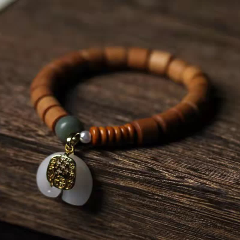 KarmaRipple's Sandalwood Jade Elephant Protection Bracelet p8