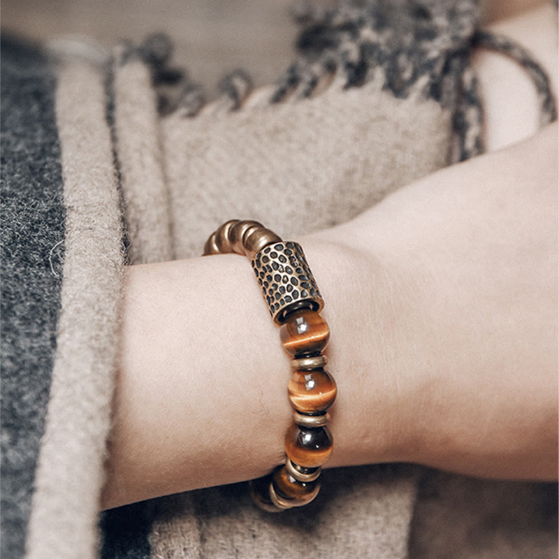 KarmaRipple's Tiger Eye Stone Bronze Protection Bracelet p8