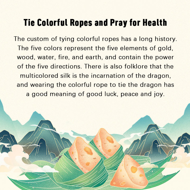 KarmaRipple's 925 Sterling Silver Dragon Boat Festival Zongzi Pattern Fortune Handmade Multicolored Rope Child Adult Bracelet p6