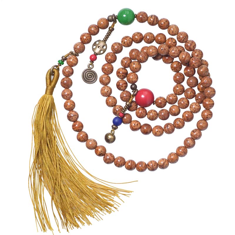 KarmaRipple's 108 Mala Beadwork Bodhi Seed Wisdom Peace Tassel Bracelet p11