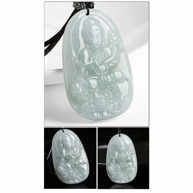 KarmaRipple's Chinese Zodiac Natal Buddha Jade Wealth Prosperity Pendant Necklace p14