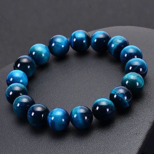 KarmaRipple's Blue Tiger Eye Protection Bracelet