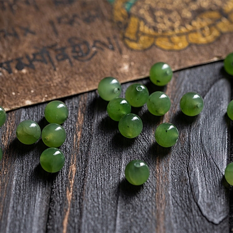 KarmaRipple's Authentic Tibet 108 Mala Beadwork Purple Bodhi Seed Hetian Cyan Jade Bronze Dorje Peace Bracelet p9