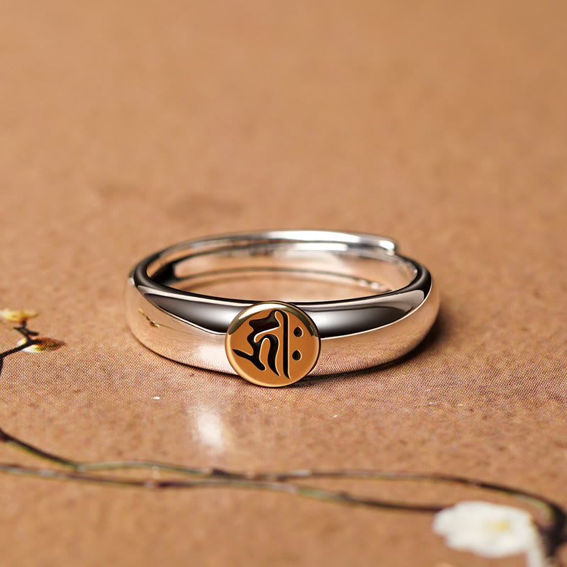 KarmaRipple's Tibetan Om Mani Padme Hum Carved Chinese Zodiac Natal Buddha Peace Ring p11
