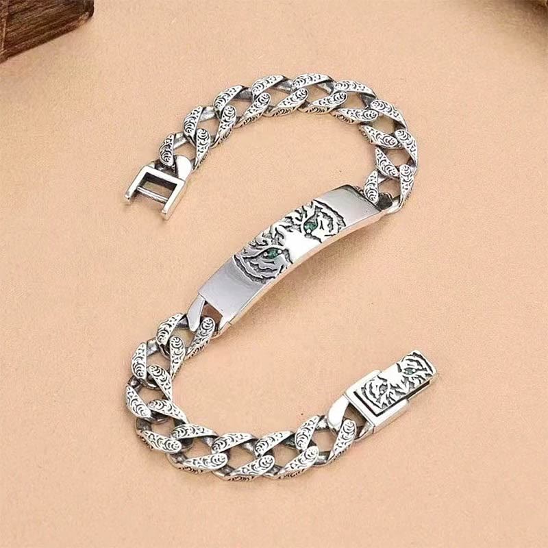 KarmaRipple's Tiger Tang Dynasty Flower Design Bronze Fortune Chain Bracelet p14