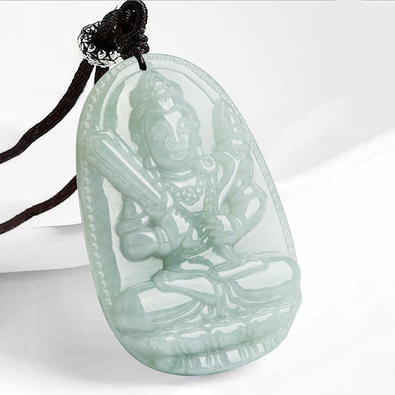 KarmaRipple's Chinese Zodiac Natal Buddha Jade Wealth Prosperity Pendant Necklace p2