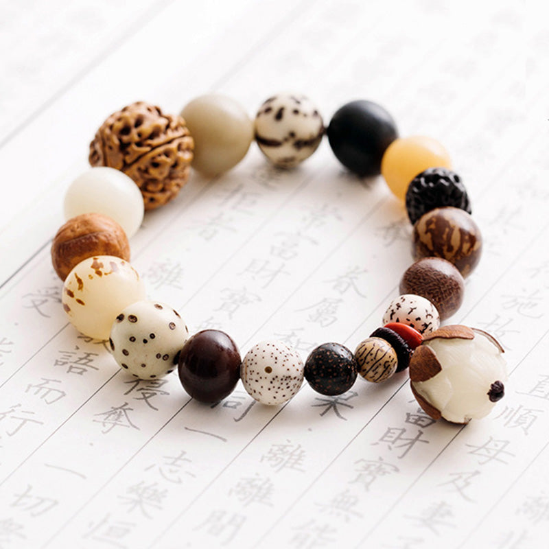 KarmaRipple's Bodhi Seed Lotus Wisdom Peace Wrist Mala Bracelet p13