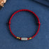 Bracelet(Wrist Circumference 13-18cm) / Dark Red Rope