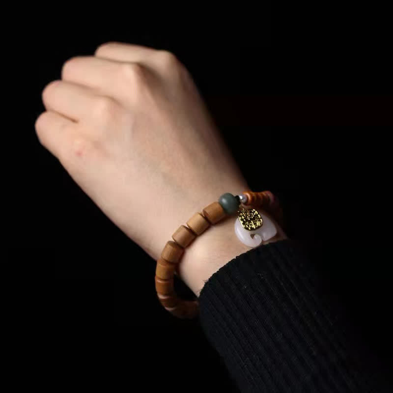 KarmaRipple's Sandalwood Jade Elephant Protection Bracelet p6
