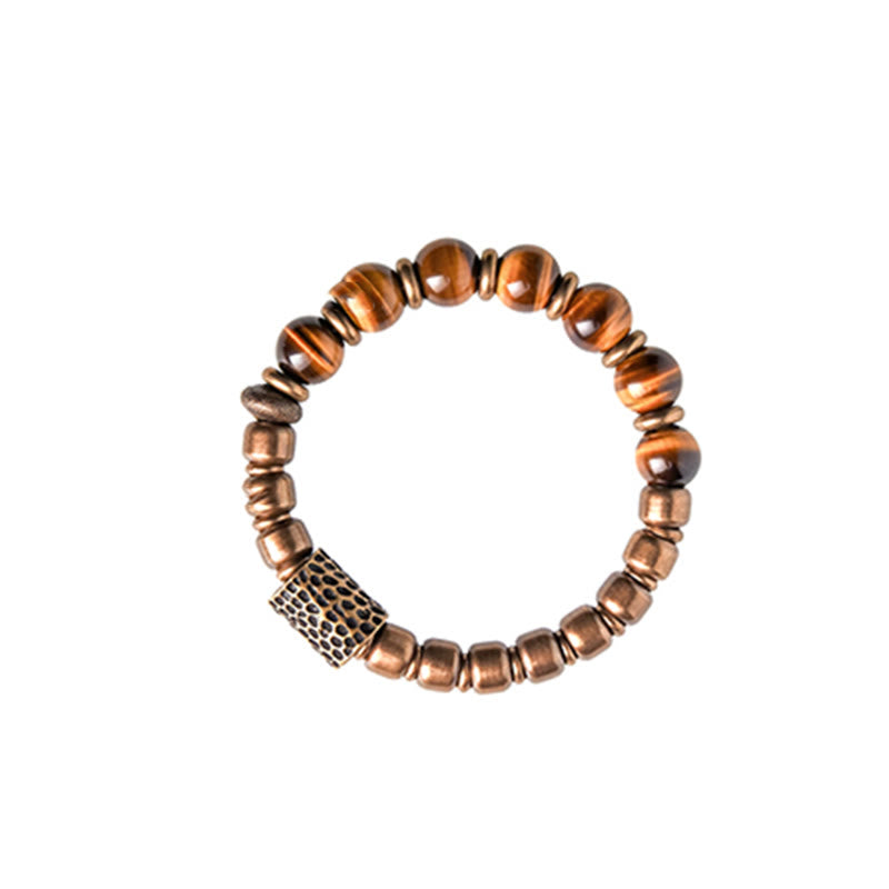 KarmaRipple's Tiger Eye Stone Bronze Protection Bracelet p10