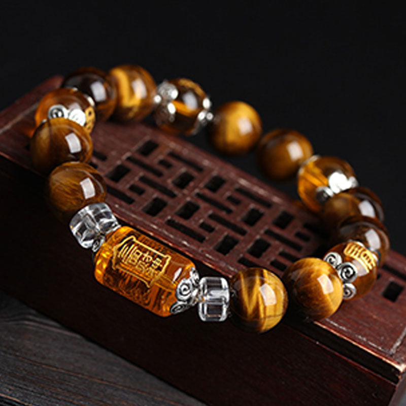 KarmaRipple's Tiger Eye Bead Fortune Prosperity Bracelet p5