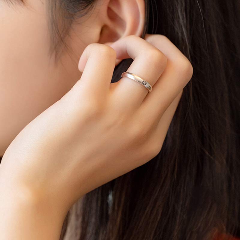 KarmaRipple's 925 Sterling Silver Chinese Zodiac Natal Buddha Blessing Pair Ring p11