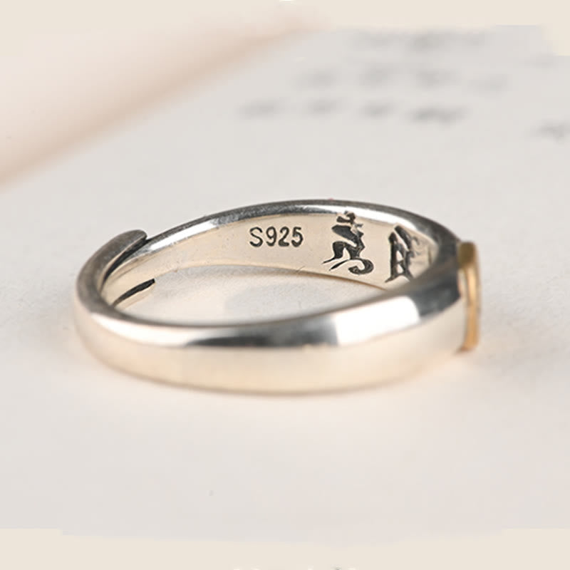 KarmaRipple's Tibetan Om Mani Padme Hum Carved Chinese Zodiac Natal Buddha Peace Ring p16