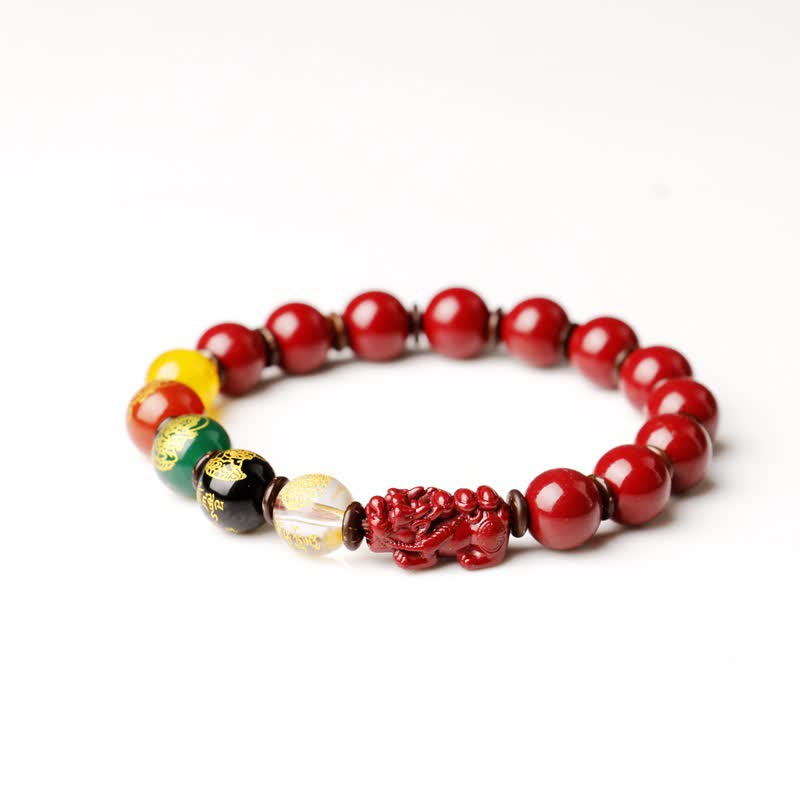 KarmaRipple's God Of Wealth Cinnabar PiXiu Blessing Bracelet p9