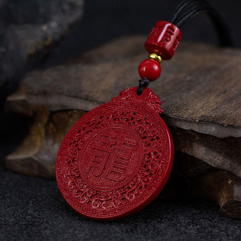 KarmaRipple's Year of the Dragon Authentic Cinnabar Dragon Protection Pendant Necklace p4