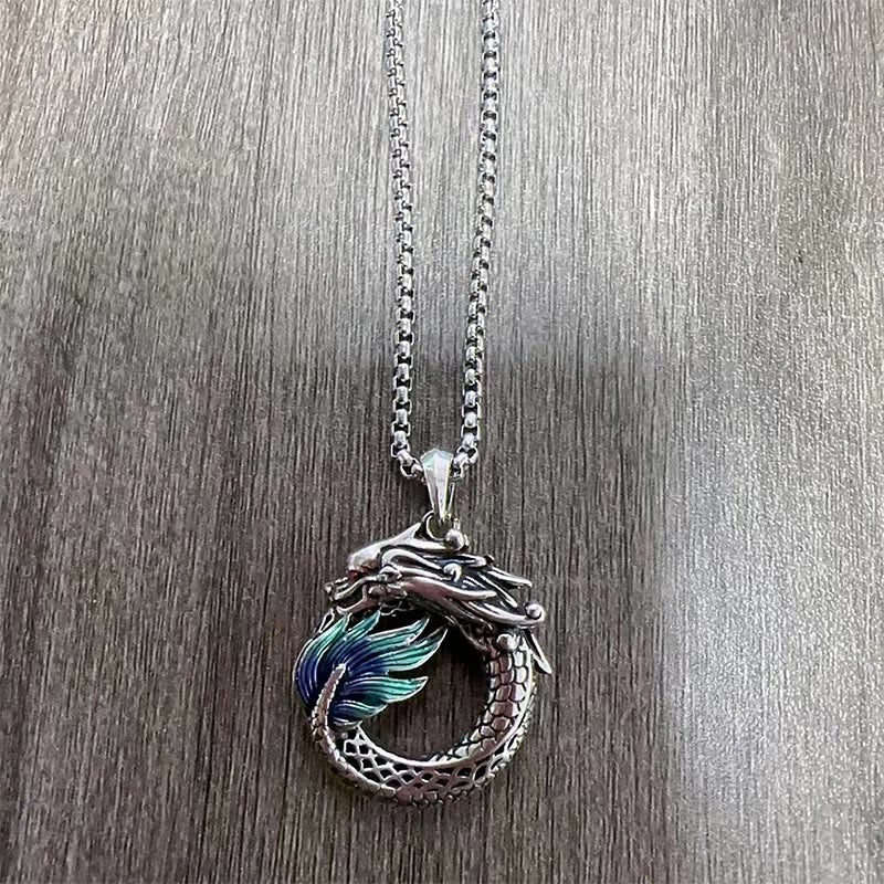 KarmaRipple's Tibetan Bronze Dragon Strength Pendant p3