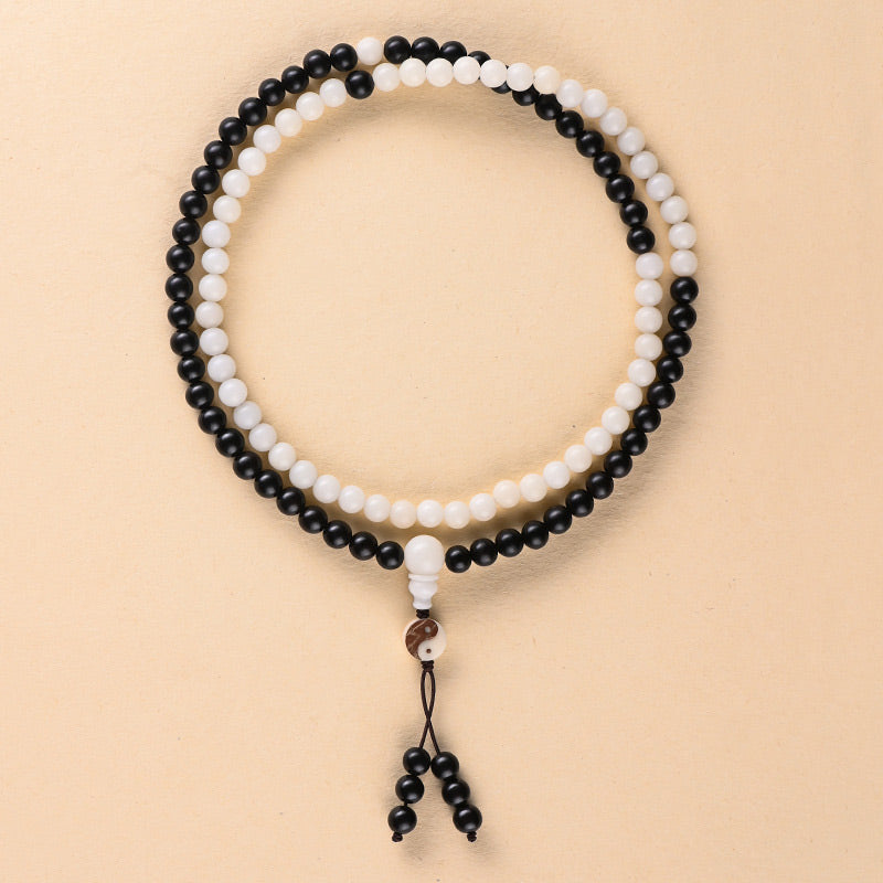 KarmaRipple's Ebony YinYang Protection Pendant Mala p7
