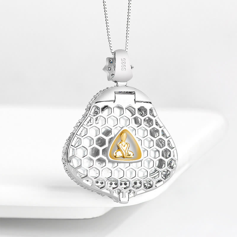 KarmaRipple's 925 Sterling Silver Laughing Buddha Authentic Jade Fortune Abundance Chain Pendant Necklace p3