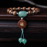 KarmaRipple's Abelia Biflora Wood Happiness Protection Bracelet