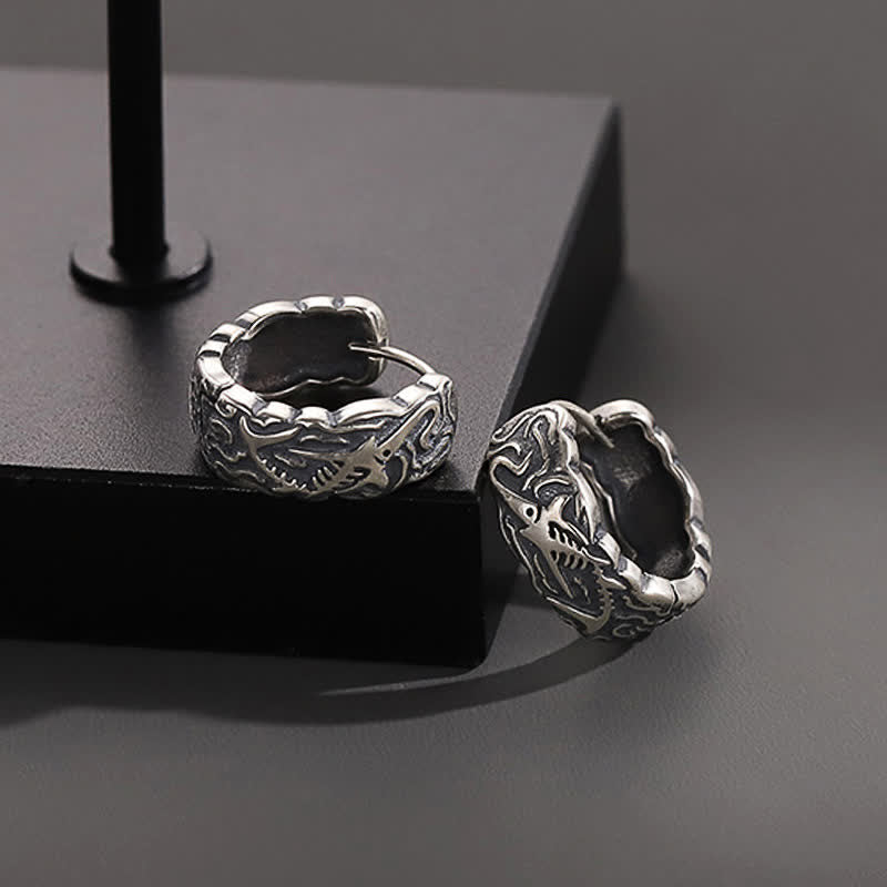 KarmaRipple's Fish Bone Pattern Wealth Earrings p6