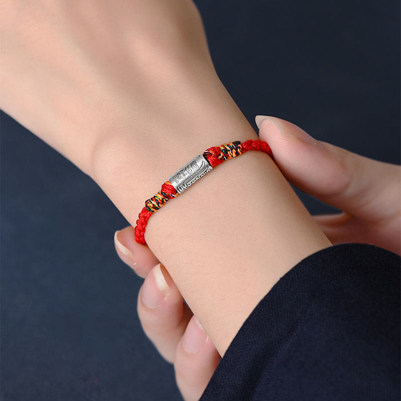 KarmaRipple's Handcrafted 925 Sterling Silver Everything Goes Well Design Protection Strength Bracelet Anklet p13