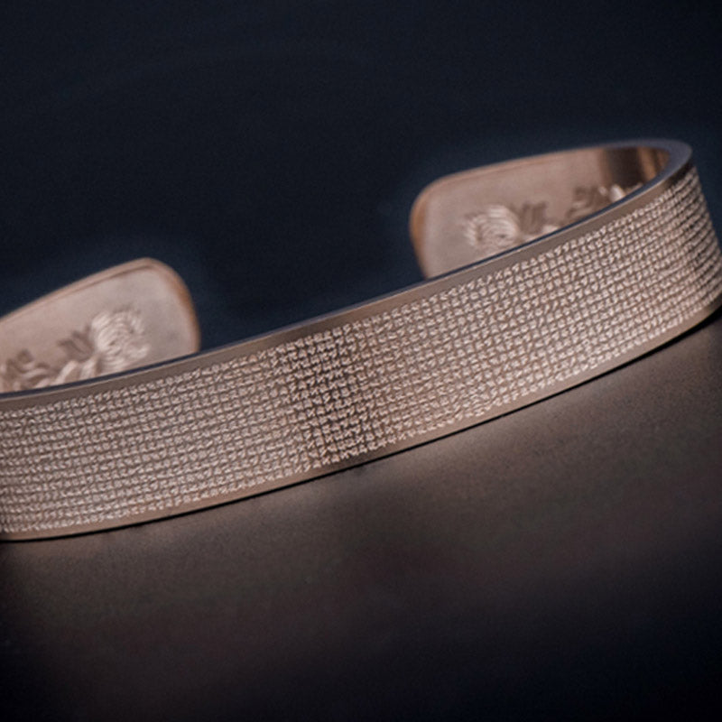 KarmaRipple's Shurangama Mantra Engraving Titanium Steel Blessing Bracelet p14
